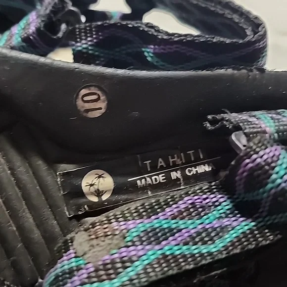 WOMEN'S  TAHITI MULTI COLOR SANDALS. - Picture 6 of 6